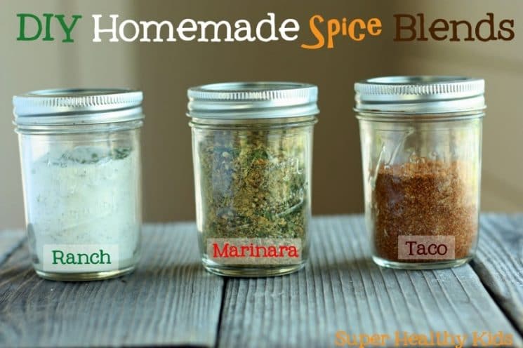 DIY Homemade Spice Blends. Ranch, taco seasoning, and spaghetti sauce! Those little envelop packets are often more than a dollar these days. Making your own is much less expensive!